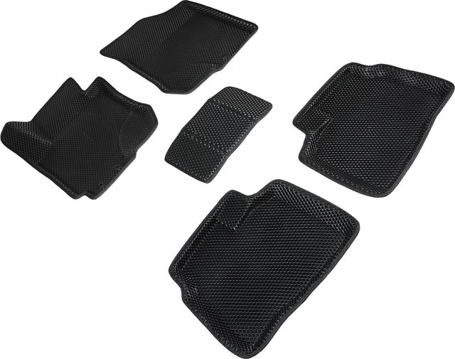 Коврики Seintex 3D EVA Ромб для салона Hyundai i30 2009-2011 ЧЕРНЫЕ. Артикул 95284