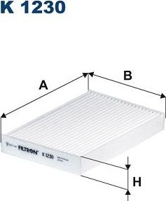 Салонный фильтр Filtron. Артикул K 1230