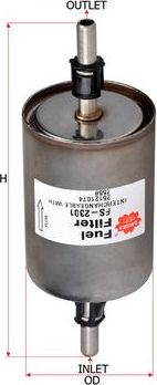 Топливный фильтр Sakura. Артикул FS-2301