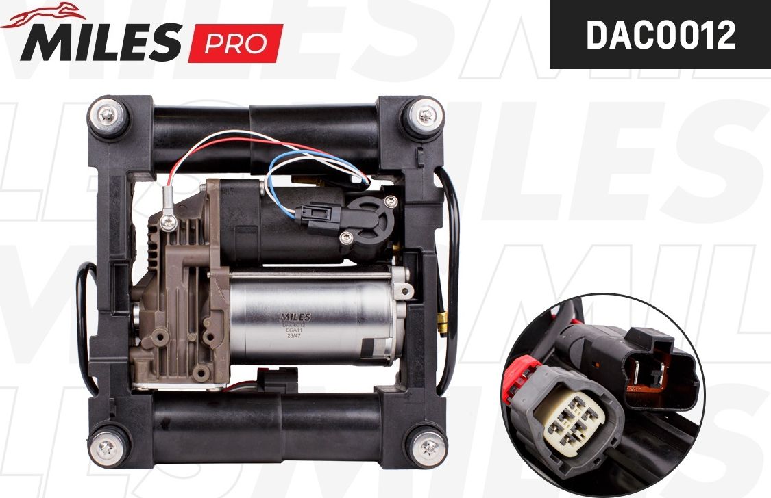 Компрессор пневмоподвески LAND ROVER RANGE ROVER L322 06-12 (Miles). Артикул DAC0012