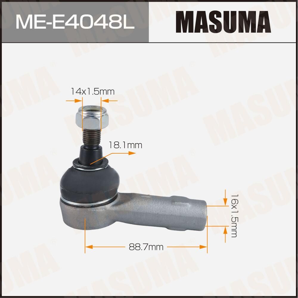 Наконечник рулевой тяги MASUMA ME-E4048L / AUDI Q7 07-15. Артикул MEE4048L