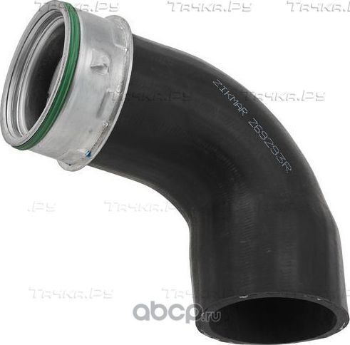 ПАТРУБОК ИНТЕРКУЛЛЕРА VW CADDY, GOLF, JETTA, PASSAT, SKODA ALTEA, OCTA (Zikmar). Артикул Z69293R