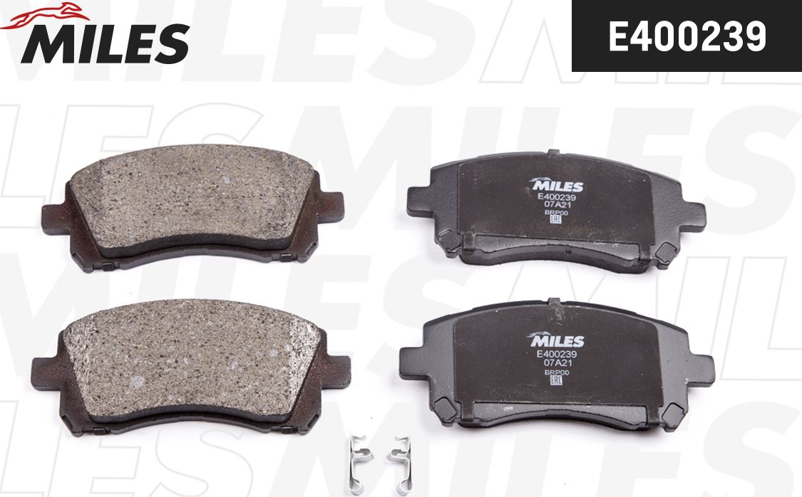 Тормозные колодки Miles (Low-Metallic). Артикул E400239