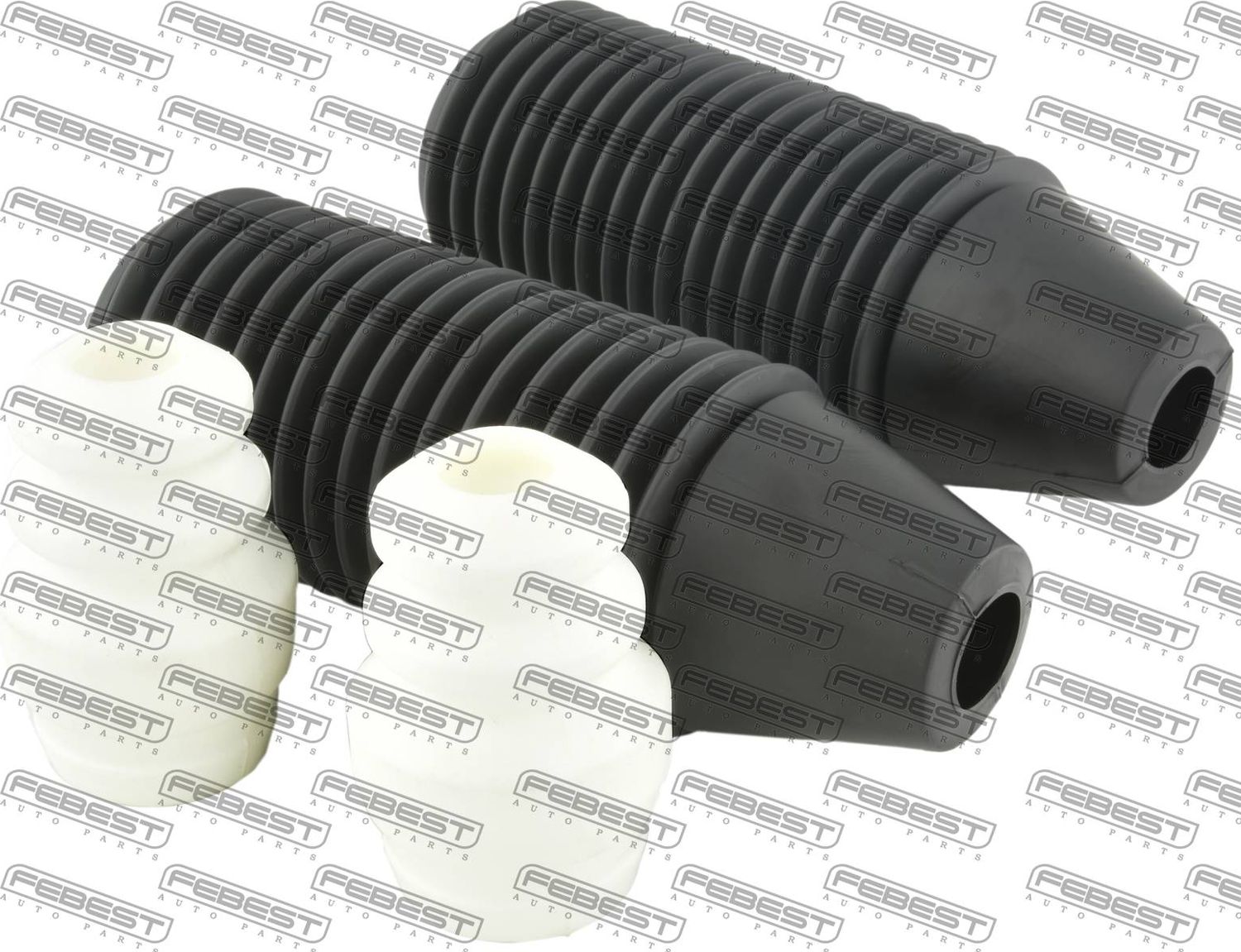 Комплект отбойников и пыльников амортизаторов (стоек) Febest. Артикул CHSHB-J200R-KIT