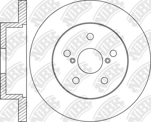 Тормозной диск NiBK. Артикул RN1968