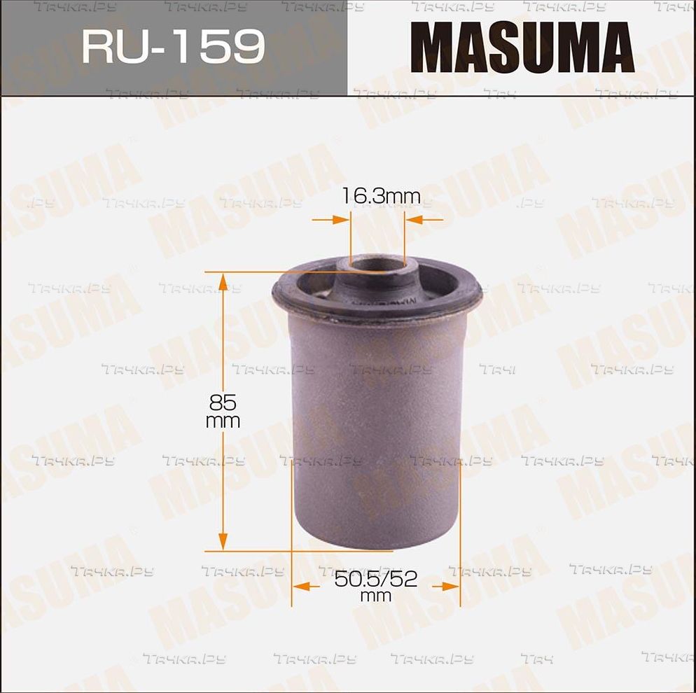 Сайлентблок заднего рычага подвески Masuma правый/левый нижний для Toyota HiAce H100 1995-2003. Артикул RU-159