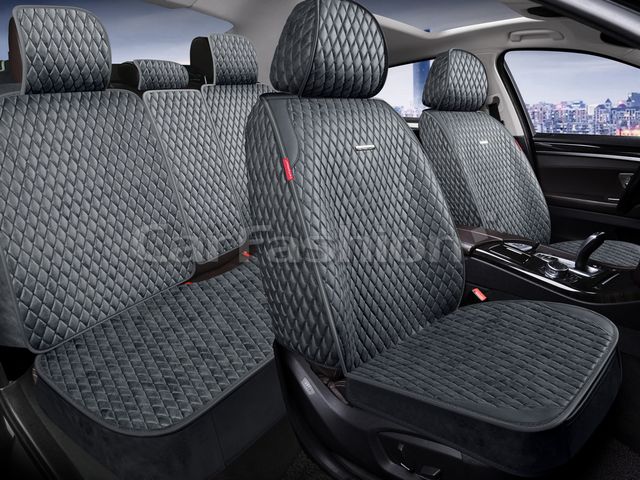 Накидки универсальные CarFashion SherIiff Plus для авто, цвет Серый/Серый. Артикул 27333