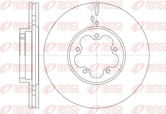 Тормозной диск Remsa. Артикул 61460.10