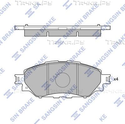 Тормозные колодки Sangsin Hi-Q. Артикул SP4243