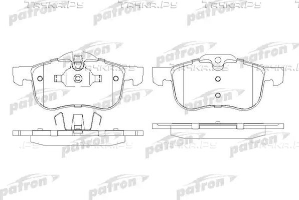 Тормозные колодки Patron передние для Rover 75 I 1999-2005. Артикул PBP1355