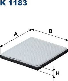 Салонный фильтр Filtron. Артикул K 1183
