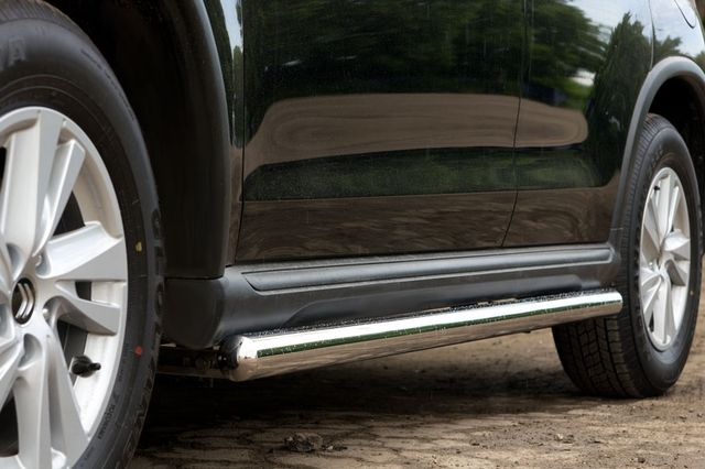 Защита порогов RusStal труба d76 (вариант 3) для Citroen C-Crosser 2007-2013. Артикул CCT-0001763