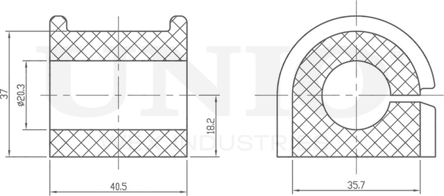 Втулка стабилизатора (Unio). Артикул RMP-10254
