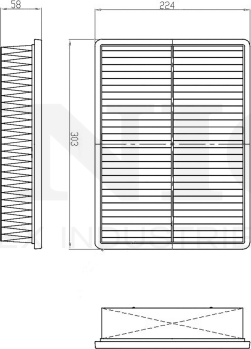 Фильтр воздушный (Unio). Артикул FLT-10053