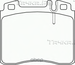 Тормозные колодки Mercedes-Benz. Артикул A0054200520