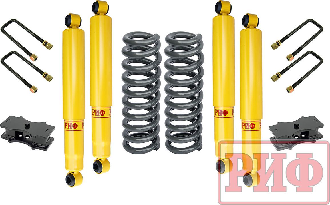 Лифт-комплект РИФ лайт для Toyota Hilux 2015-2026, лифт 40 мм. Артикул RIF-REV-B-lite