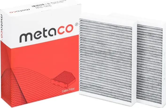 Фильтр салона MERCEDES BENZ W221 (2005-) К-КТ 2 ШТ / УГОЛЬНЫЙ (Metaco). Артикул 1010121C