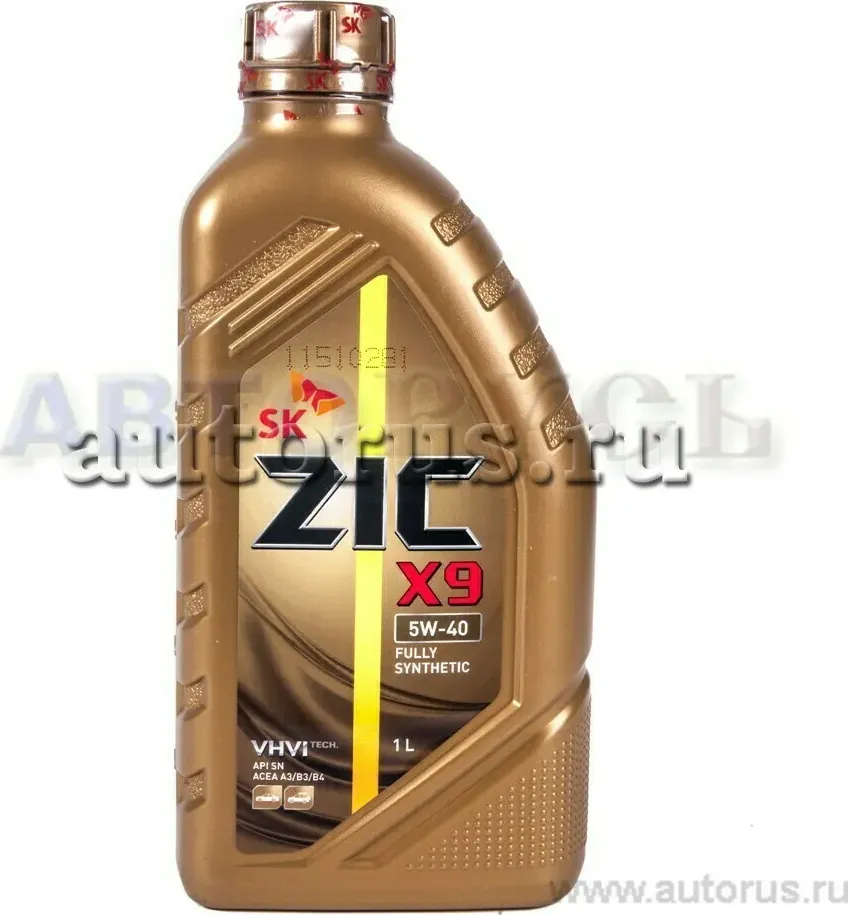 Масло моторное ZIC X9 5w40 SN/CF синт 1л ZIC. Артикул 132613