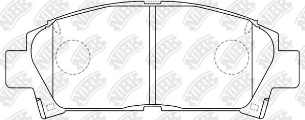 Тормозные колодки NiBK. Артикул PN1362