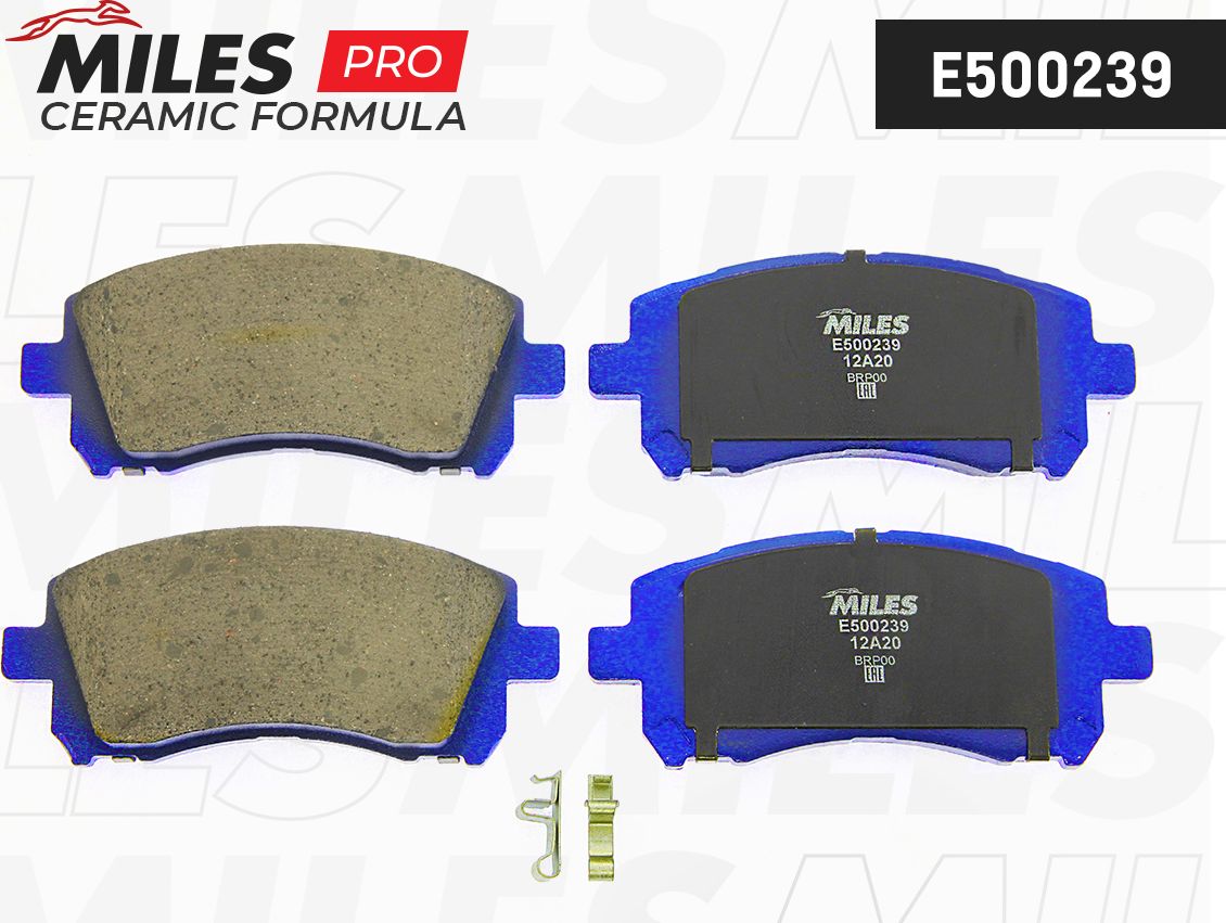 Тормозные колодки Miles (Керамика). Артикул E500239