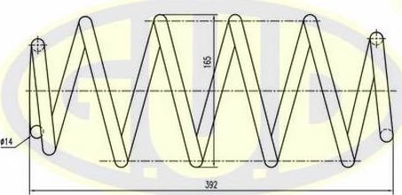 Пружина подвески G.U.D.. Артикул GCS015668