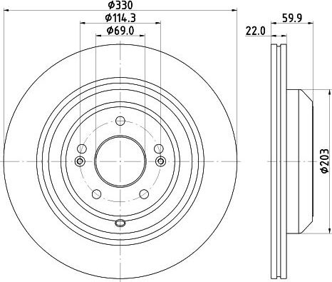 Тормозной диск Nisshinbo. Артикул ND6116K