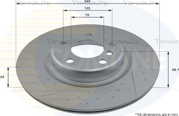Тормозной диск Comline для BMW 1 II (F20/F21) 2011-2019. Артикул ADC2875V