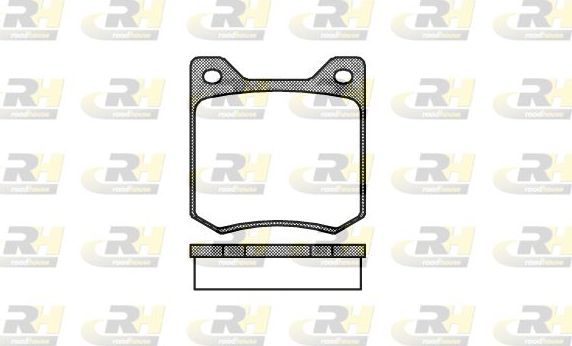 Тормозные колодки RoadHouse передние для Peugeot 304 1970-1977. Артикул 2066.00