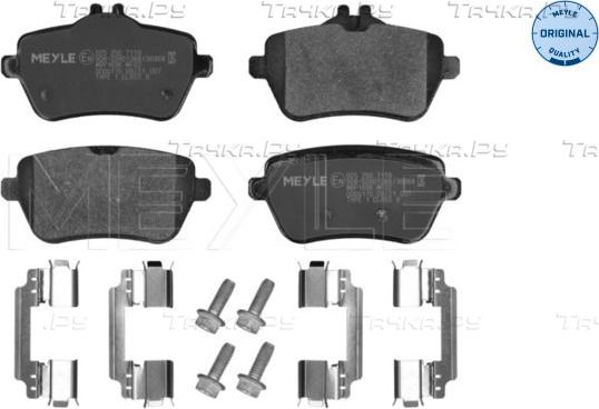 Тормозные колодки Meyle Original. Артикул 025 250 7119