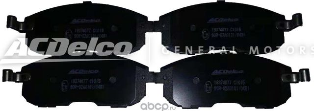 Тормозные колодки ACDelco передние для Suzuki SX4 I (Classic) 2007-2014. Артикул 19374077