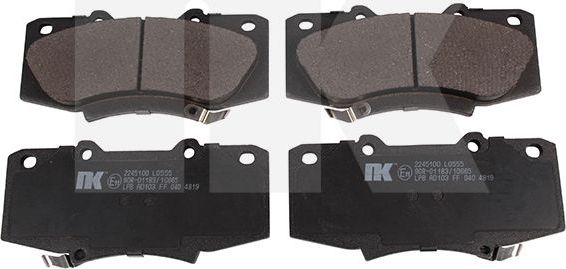 Тормозные колодки NK. Артикул 2245100