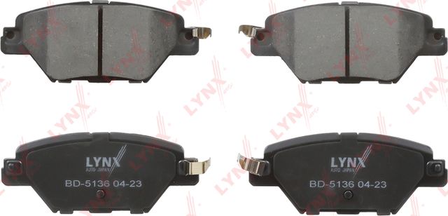 Тормозные колодки LYNXauto задние для Mazda CX-9 II 2016-2026. Артикул BD-5136