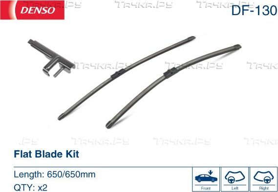 Щетки стеклоочистителя (дворники) Denso. Артикул DF-130
