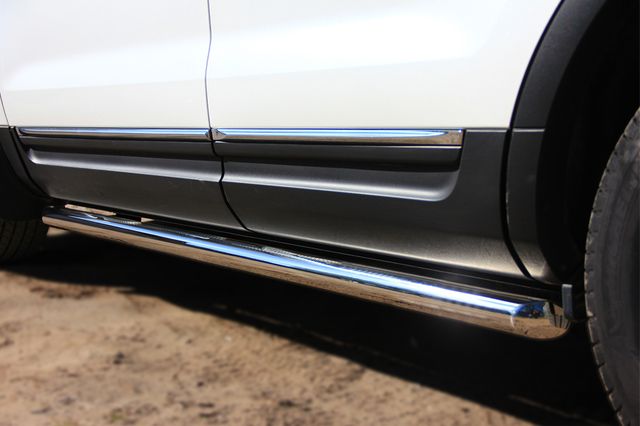 Защита порогов RusStal труба d63 (вариант 1) для Ford Explorer V 2011-2016. Артикул FET-001312