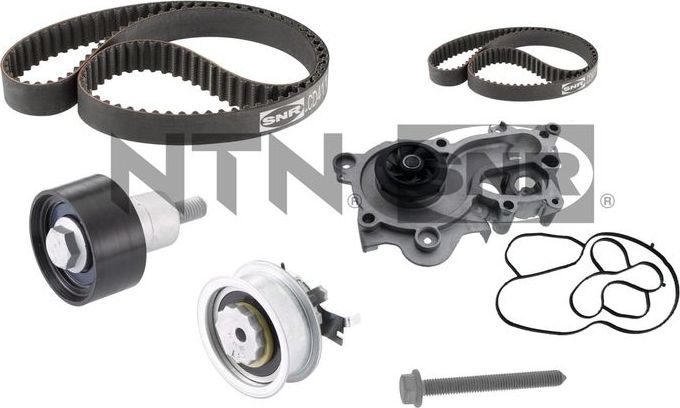 Помпа (водяной насос) с комплектом ремня ГРМ NTN / SNR. Артикул KDP457.750