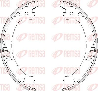 Тормозные колодки (стояночная тормозная система) Remsa. Артикул 4744.00