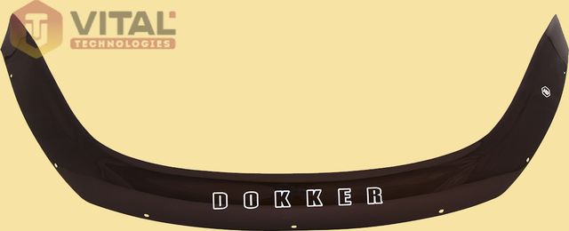 Дефлектор Vip-Tuning для капота (длинный) Renault Dokker 2016-2026. Артикул RL56