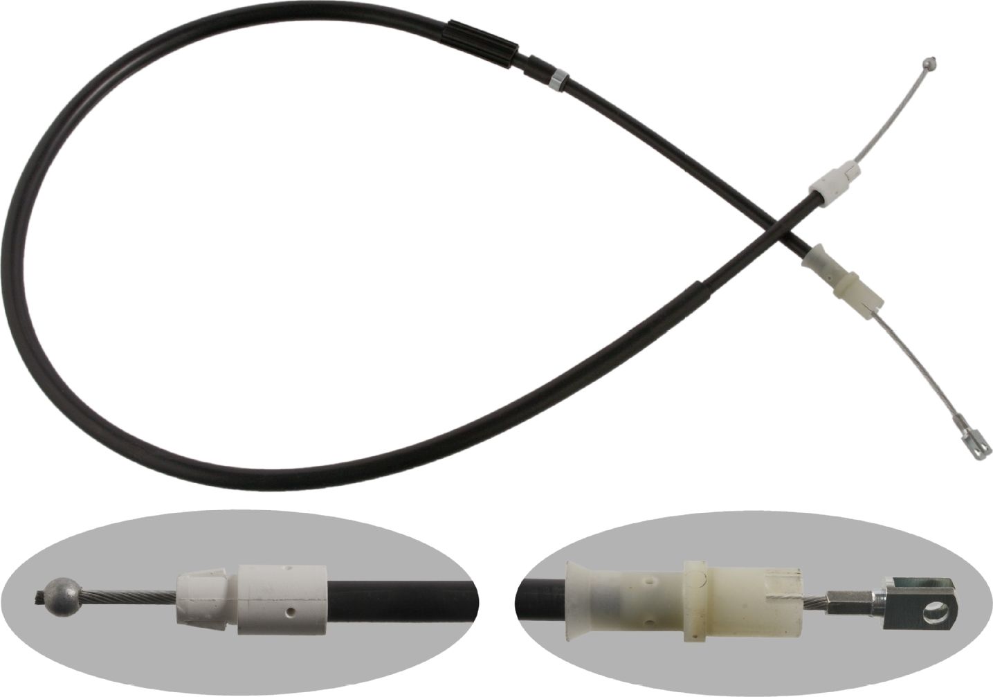 Трос ручника (тросик ручного тормоза) Febi Bilstein. Артикул 37272