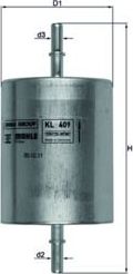 Топливный фильтр Mahle-Knecht. Артикул KL 409
