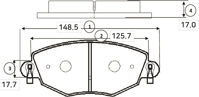 Тормозные колодки CTR. Артикул GK0186