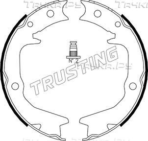 Тормозные колодки (стояночная тормозная система) Trusting задние для Mitsubishi Galant VII 1992-1996. Артикул 064.177