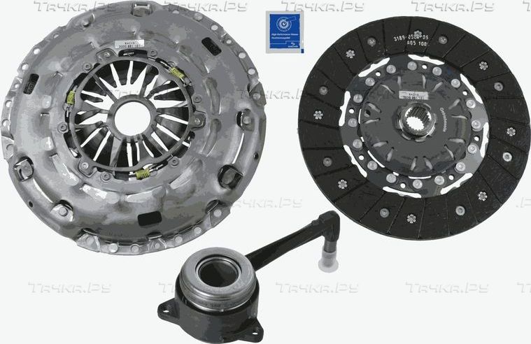 Сцепление (комплект) SACHS XTend Kit plus CSC для Skoda Yeti I 2009-2011. Артикул 3000 990 248