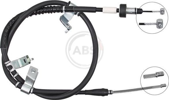 Трос ручника (тросик ручного тормоза) ABS. Артикул K10043