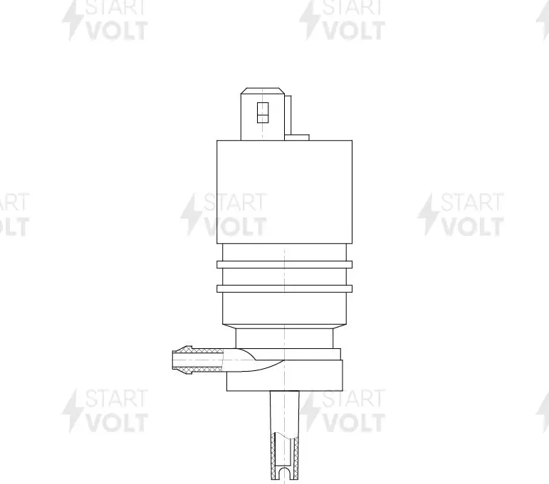 Насос омывателя VAG/PEUGEOT/OPEL/CITROEN (без задн. омыв.) (Startvolt). Артикул SWP 1804