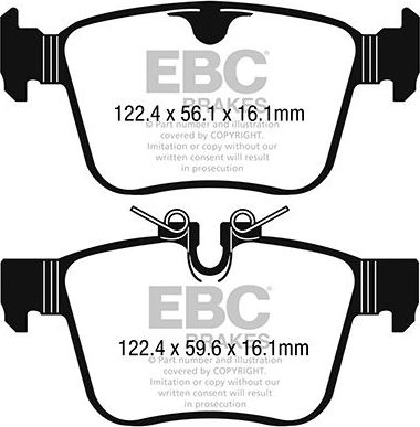 Тормозные колодки EBC Brakes. Артикул DP42246R