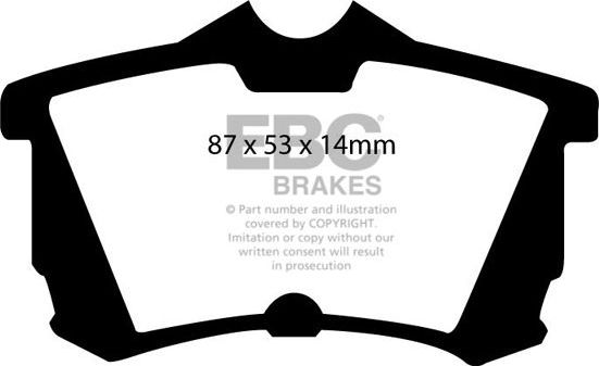 Тормозные колодки EBC Brakes. Артикул DP21216