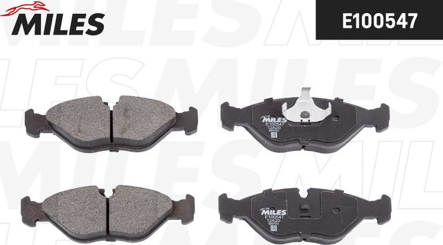 Тормозные колодки Miles (Semi-Metallic) передние для Saab 9000 I 1989-1998. Артикул E100547