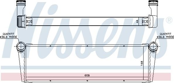 Радиатор охлаждения двигателя Nissens. Артикул 606703