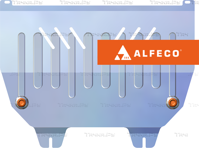 Защита алюминиевая Alfeco для картера и КПП Peugeot 307 2001-2008. Артикул ALF.17.42 AL4