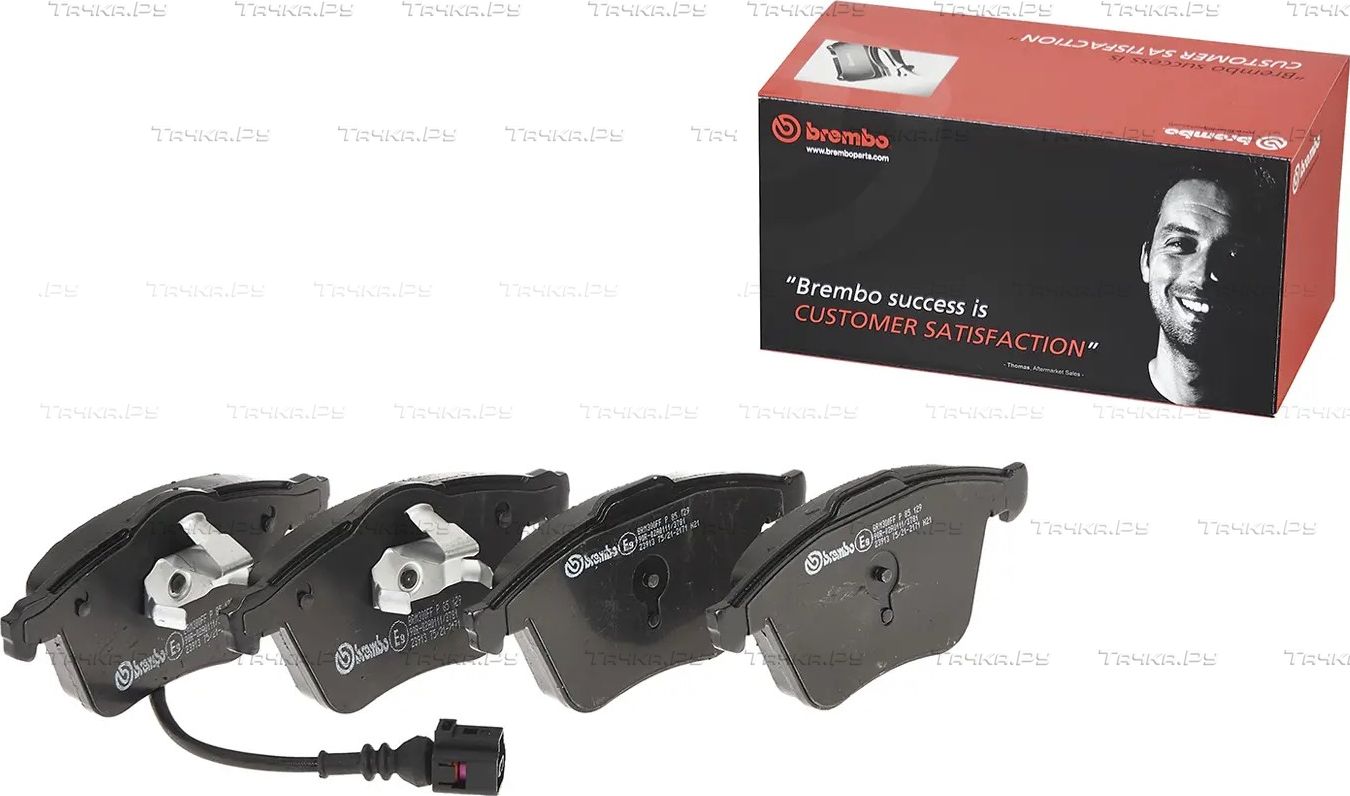 Тормозные колодки Brembo передние для Volkswagen Scirocco III 2008-2017. Артикул P 85 129